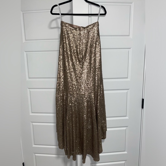Jenny Yoo Cosmos Gold Sequin Skirt - Picture 5 of 5